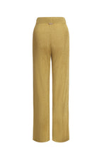Pantalon En Maille Métallisée - Or