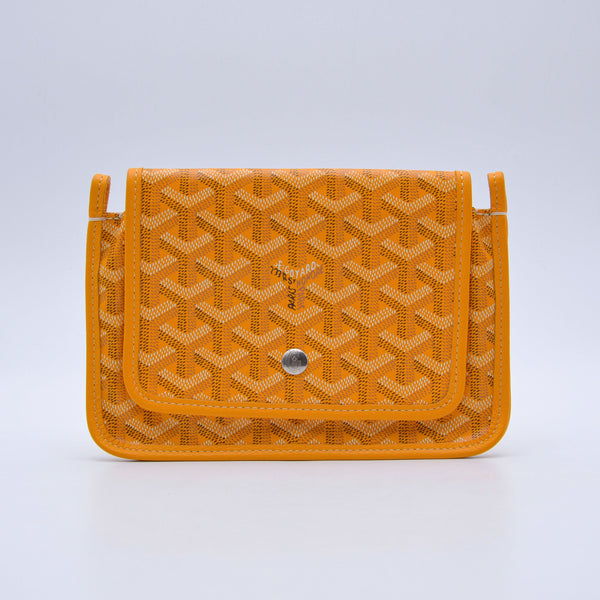 Goyard Plumet Pocket Wallet Goyardine Jaune Soleil