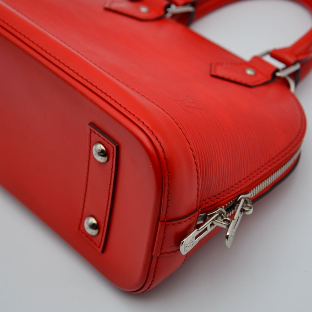 Louis Vuitton Alma Bb Cuir Épi Coquelicot