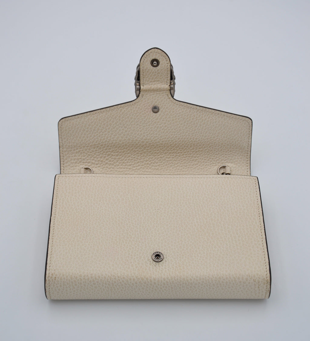 Dionysus Wallet On Chain Gucci Blanc