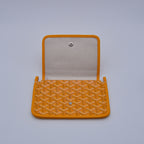 Goyard Plumet Pocket Wallet Goyardine Jaune Soleil