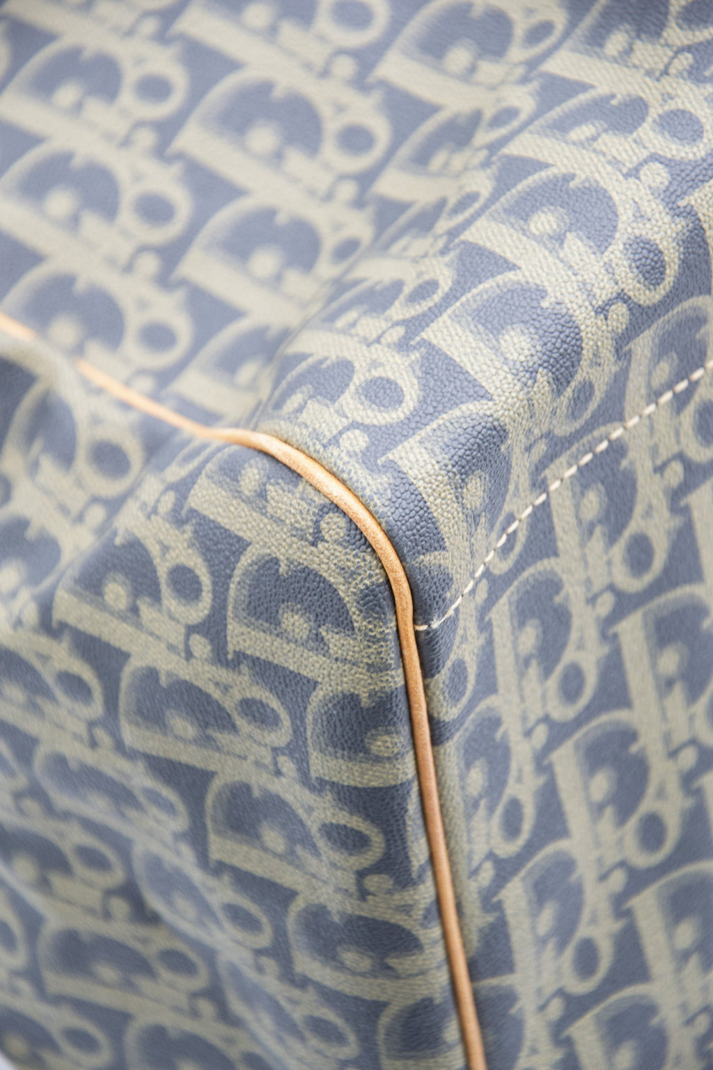 Sac De Voyage Dior Vintage En Toile Enduite Oblique