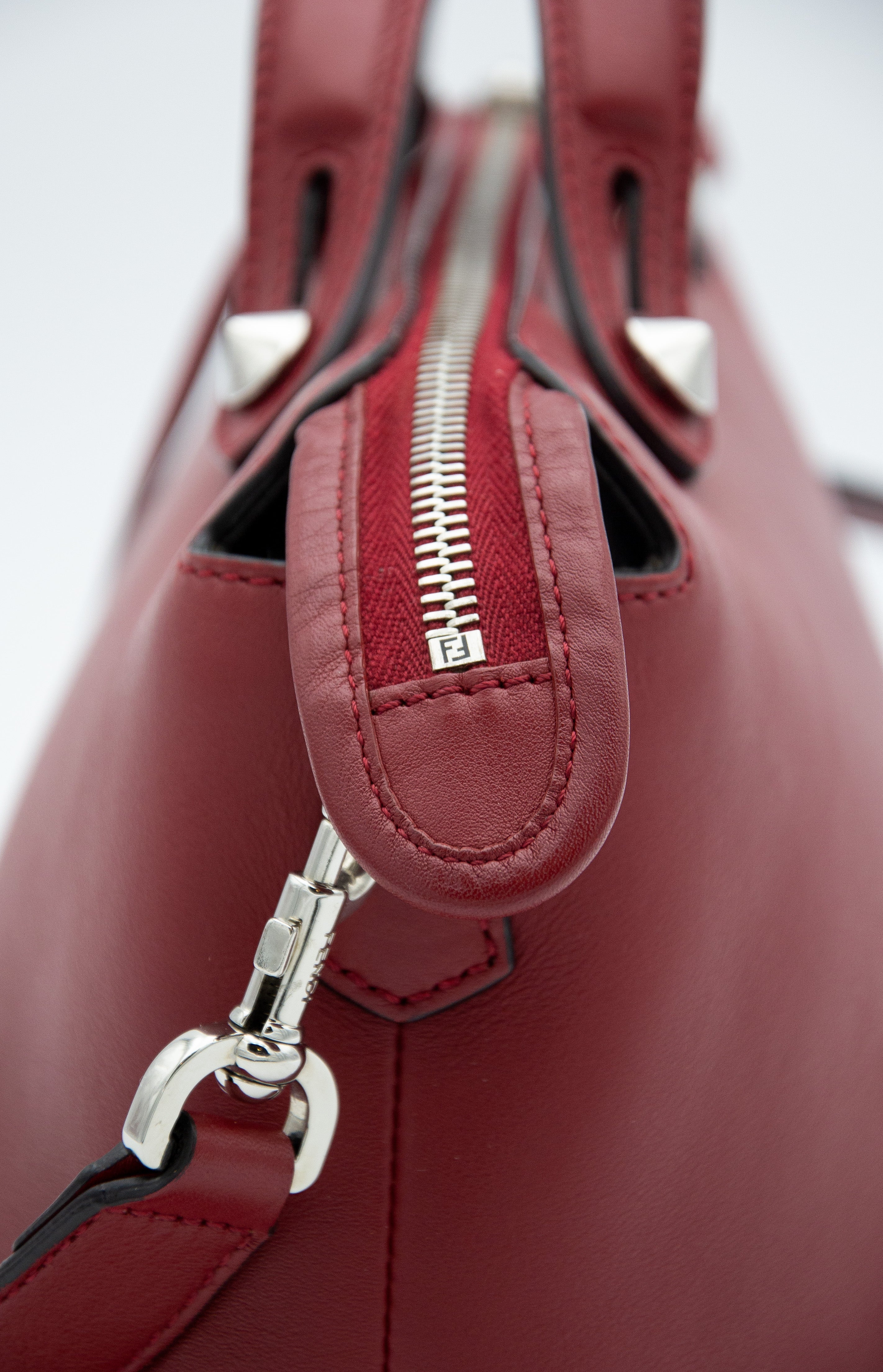 Fendi By The Way Medium Red Leather Bag
