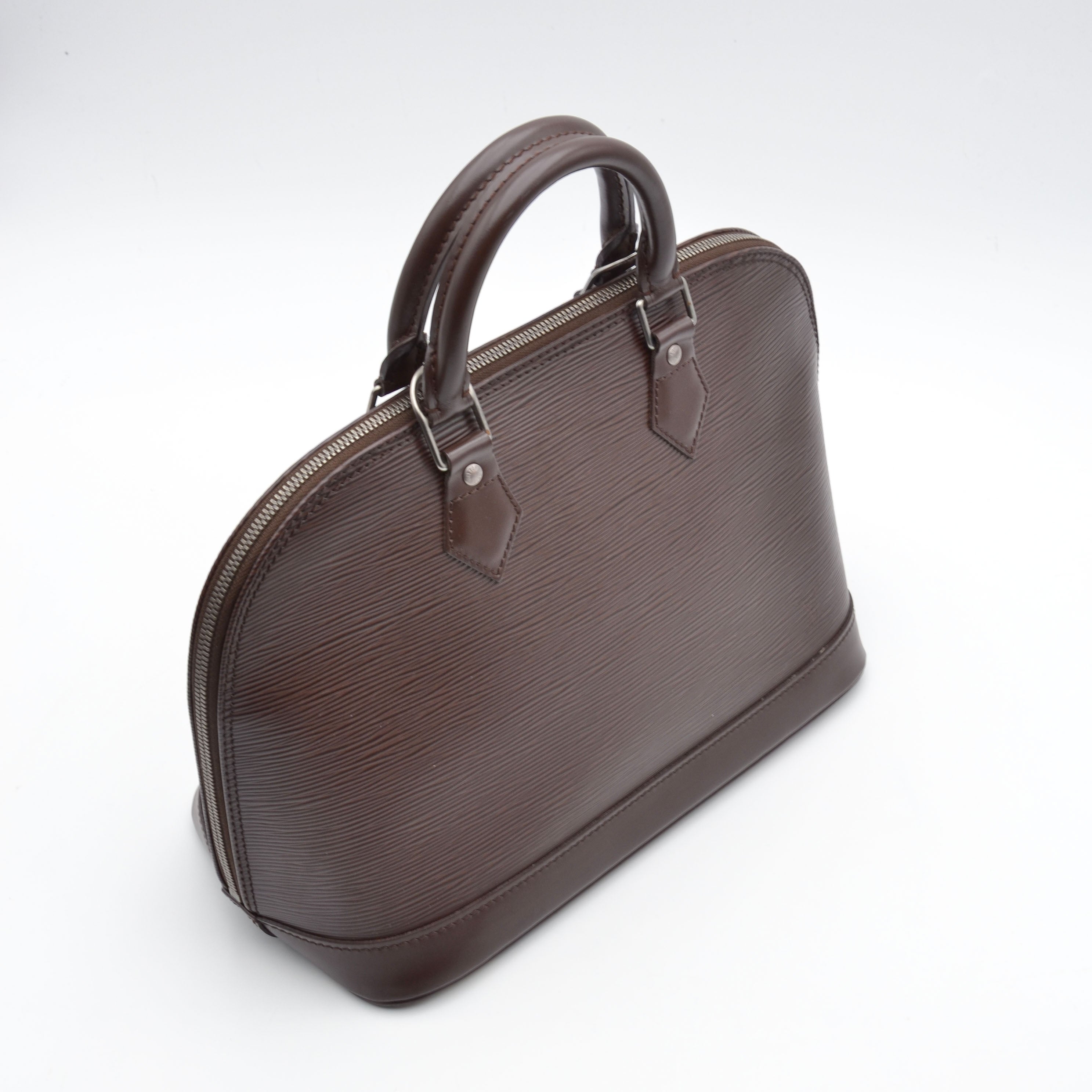 Louis Vuitton Alma Cuir Épi Chocolat