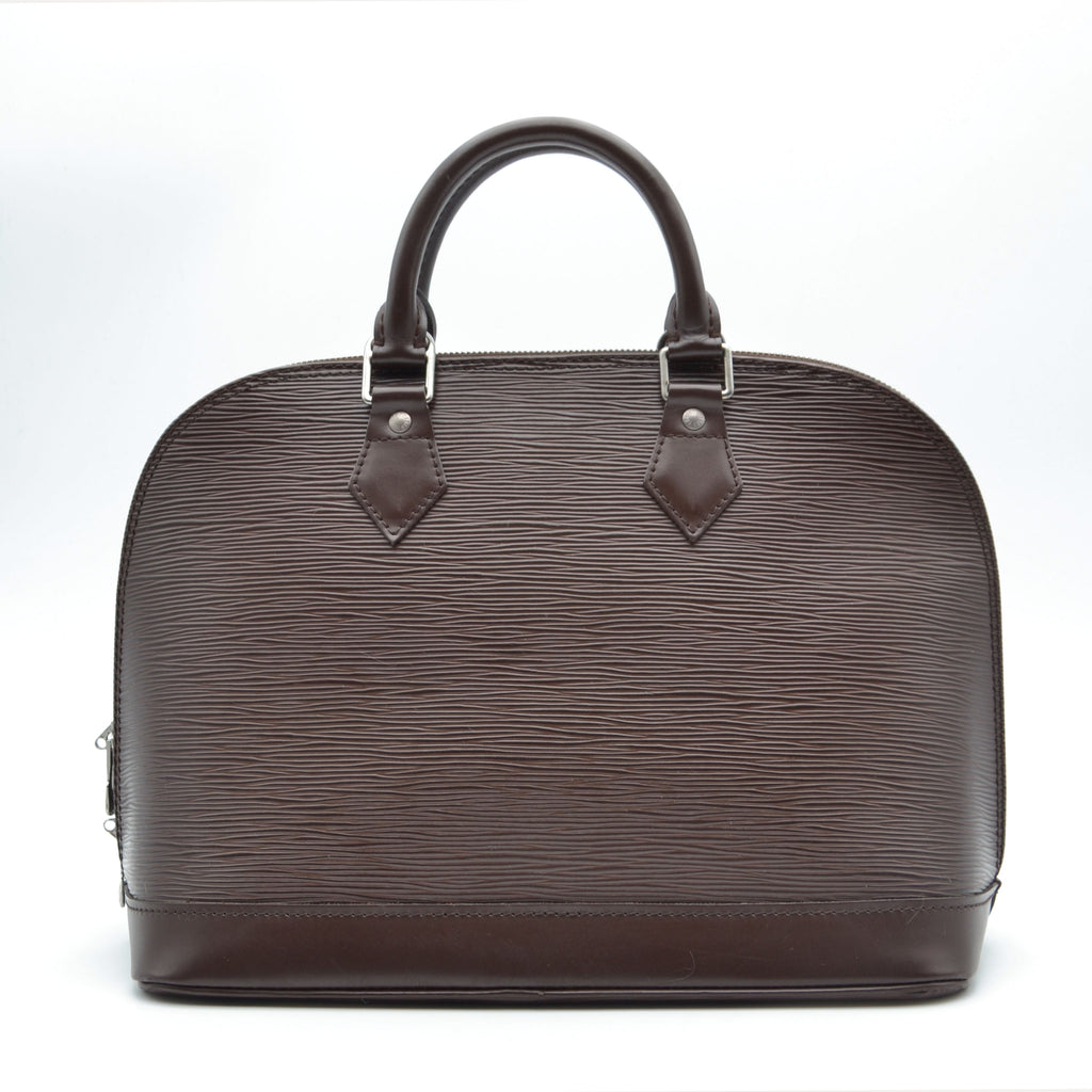 Louis Vuitton Alma Cuir Épi Chocolat