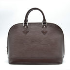 Louis Vuitton Alma Cuir Épi Chocolat