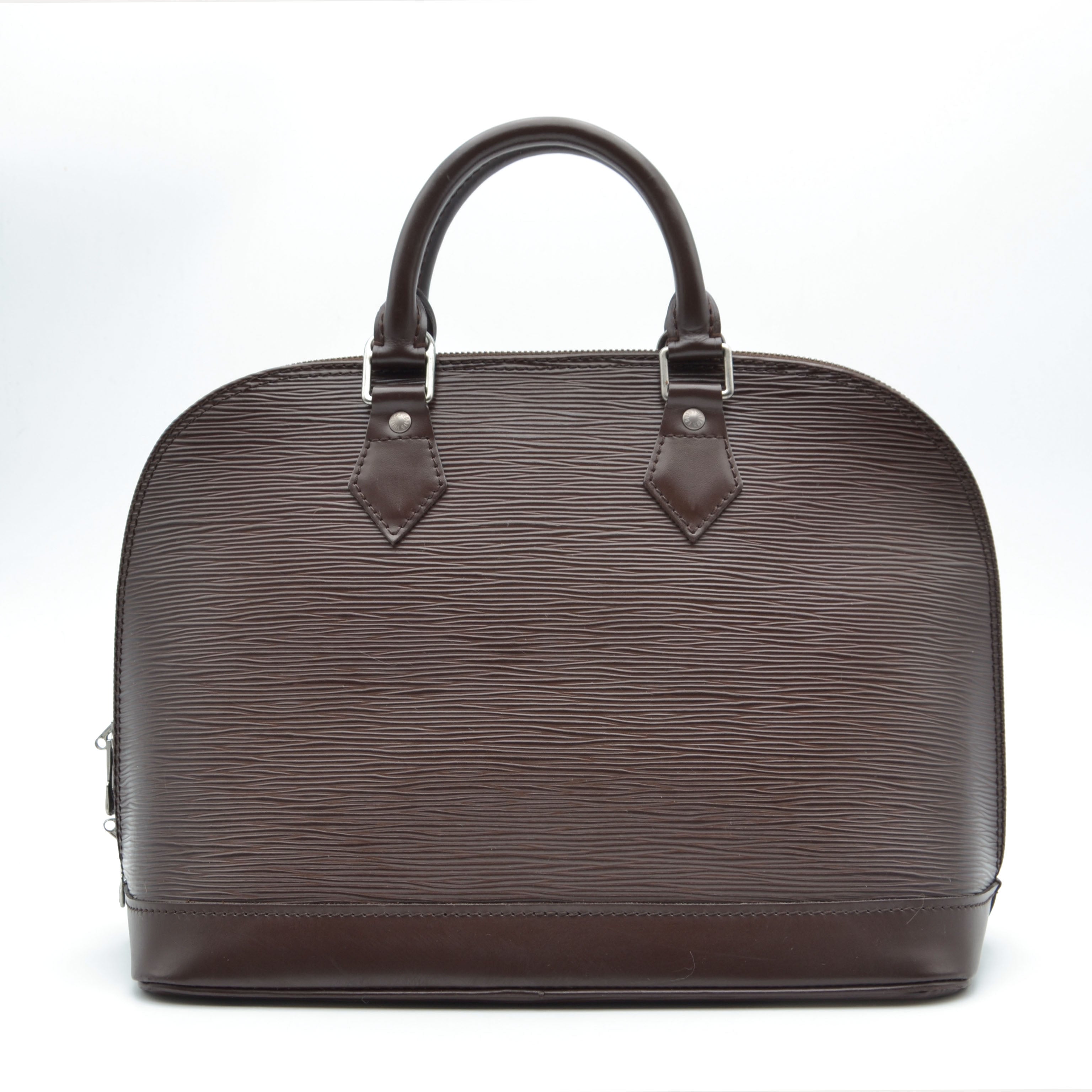 Louis Vuitton Alma Cuir Épi Chocolat