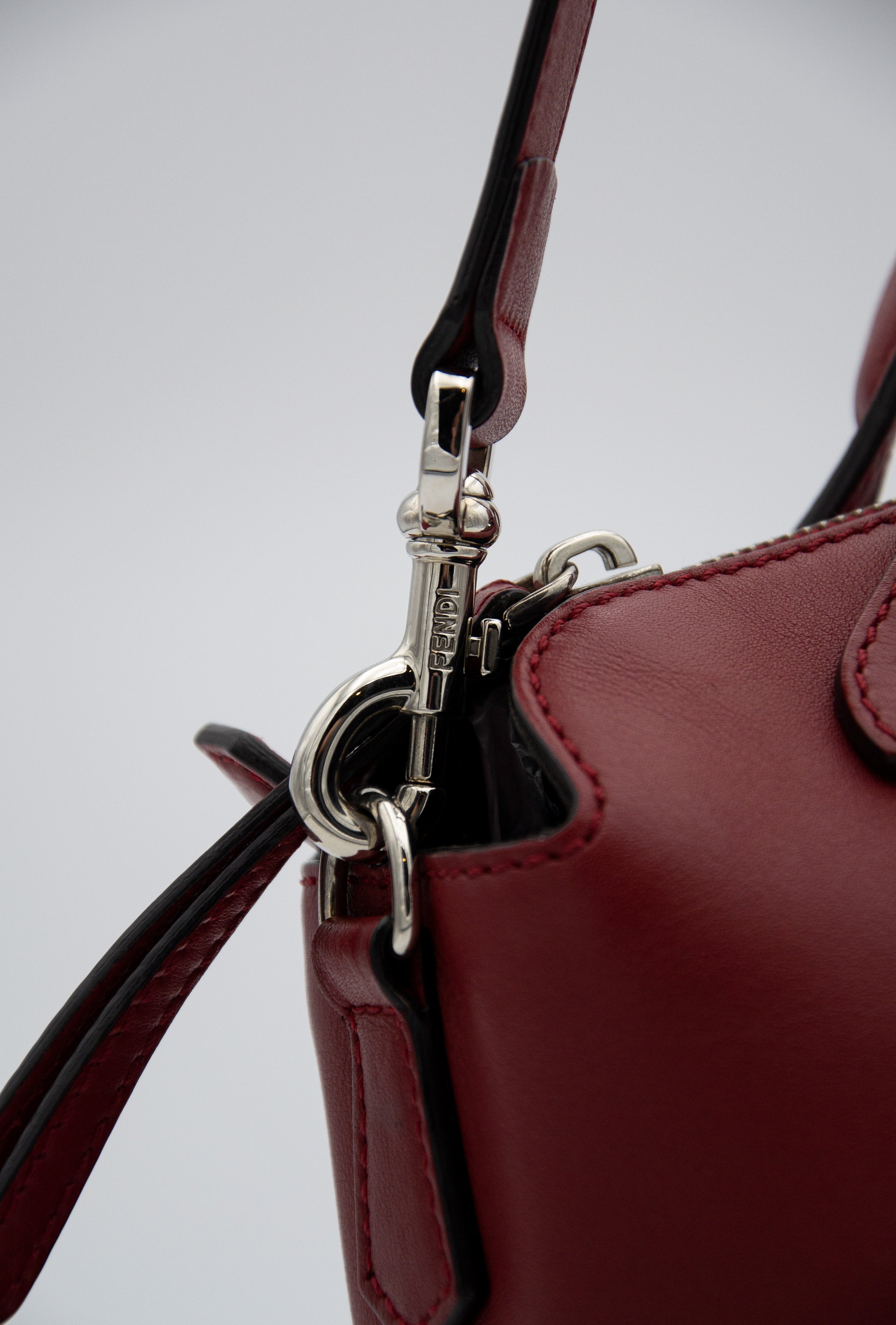 Fendi By The Way Medium Red Leather Bag