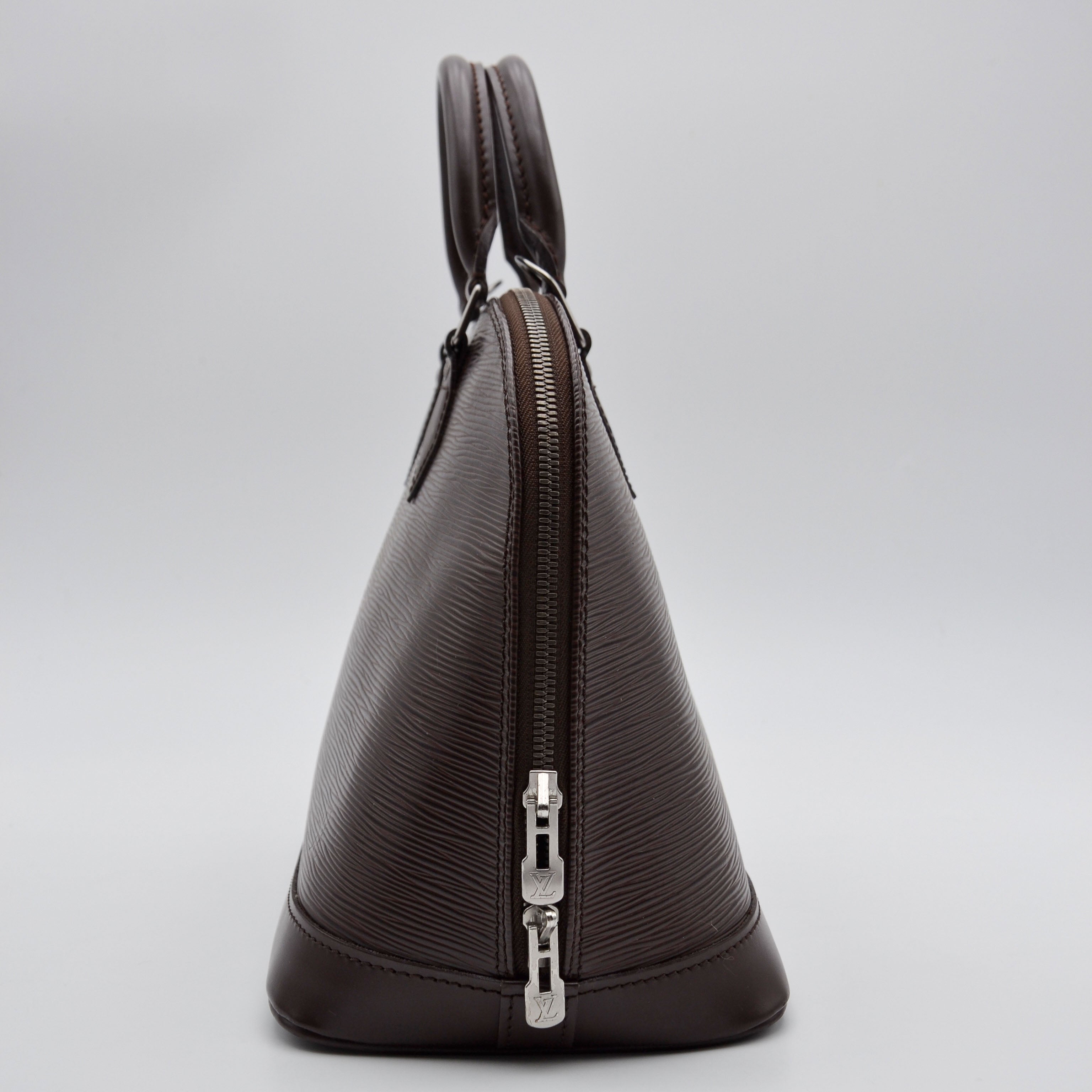 Louis Vuitton Alma Cuir Épi Chocolat