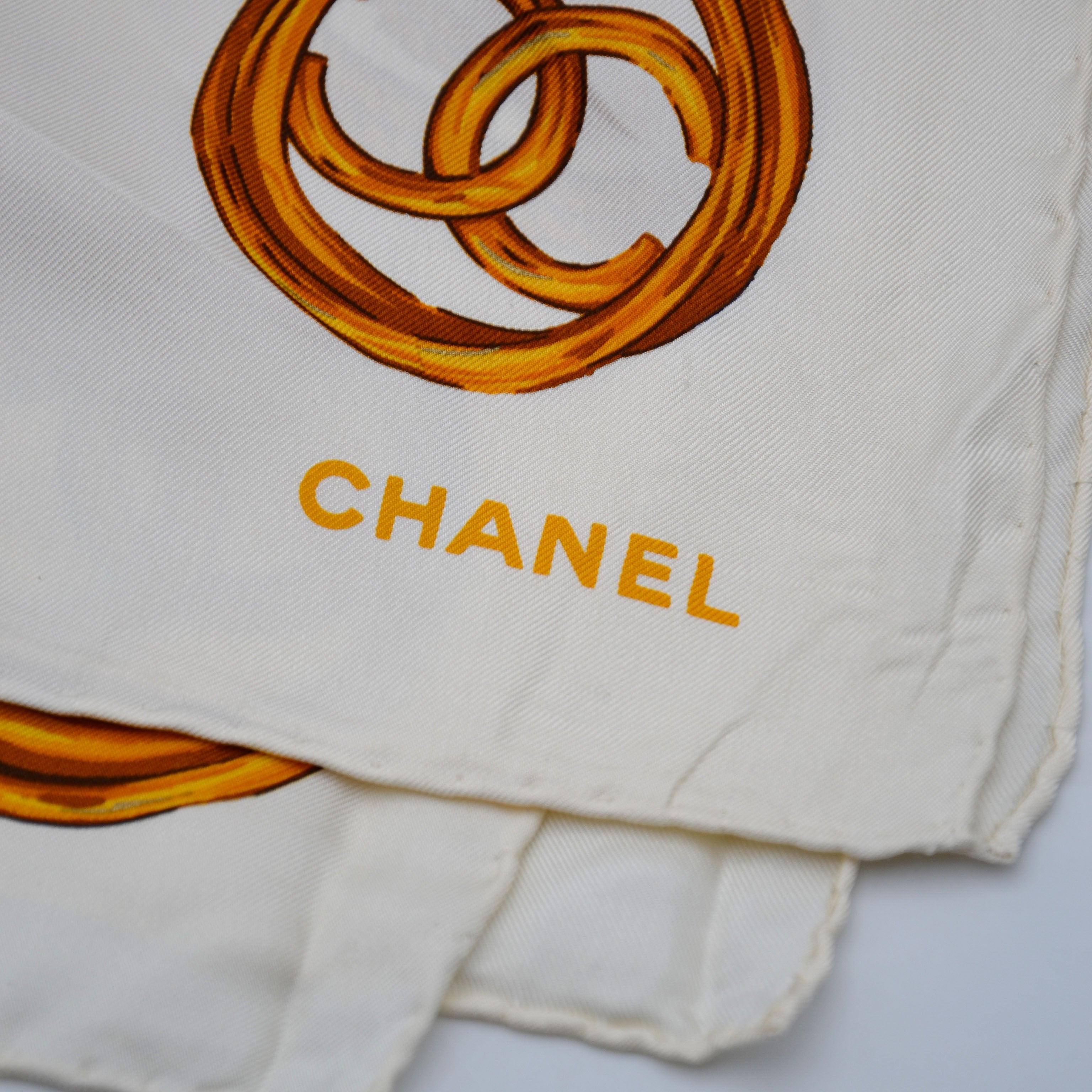 Foulard Chanel Vintage Années 90