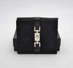 Portefeuille Gucci Vintage Toile Gg Noir · Fermoir Jackie