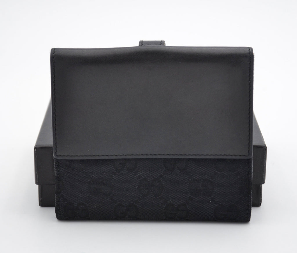 Portefeuille Gucci Vintage Toile Gg Noir · Fermoir Jackie