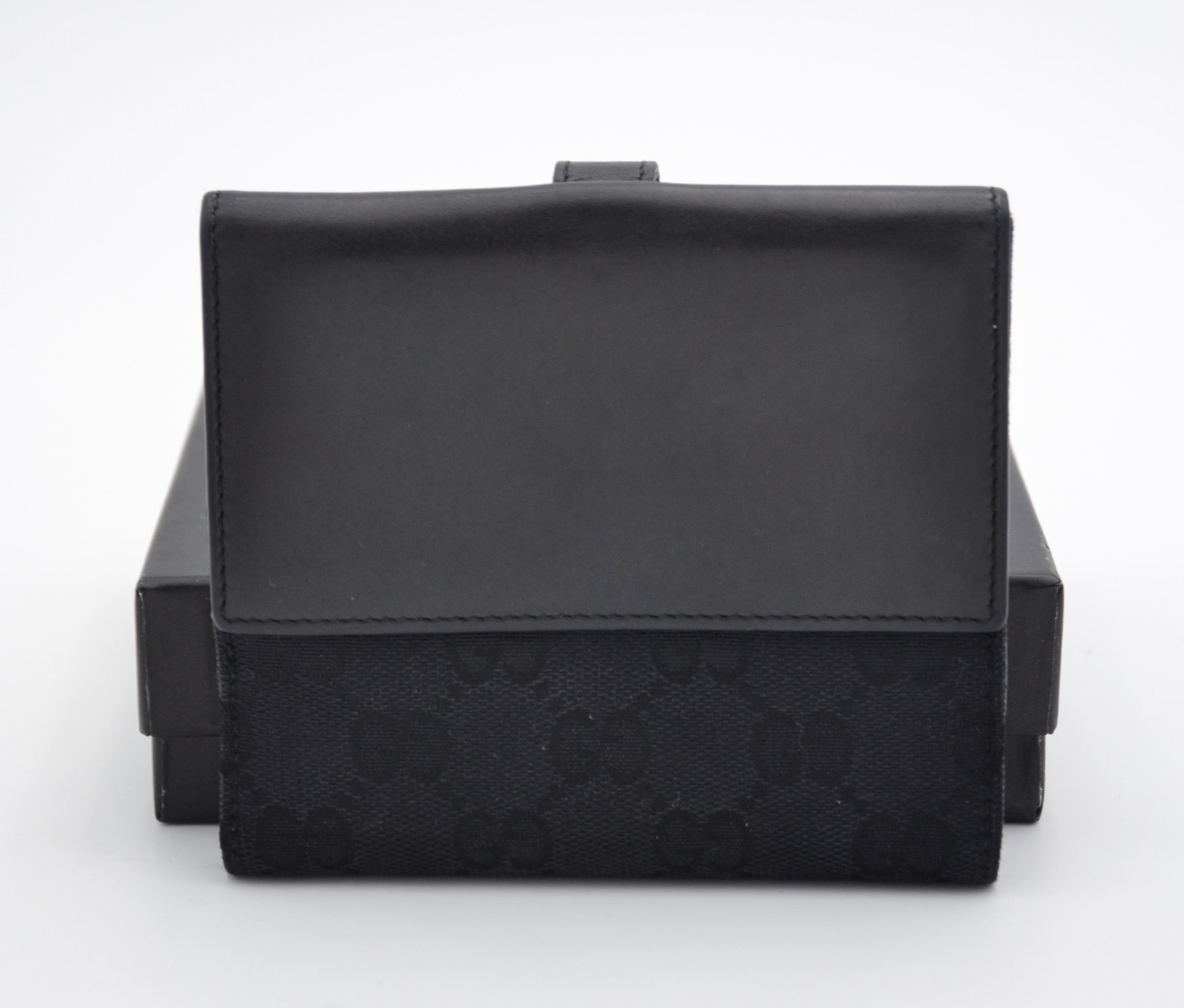 Portefeuille Gucci Vintage Toile Gg Noir · Fermoir Jackie