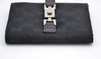 Portefeuille Gucci Vintage Toile Gg Noir · Fermoir Jackie
