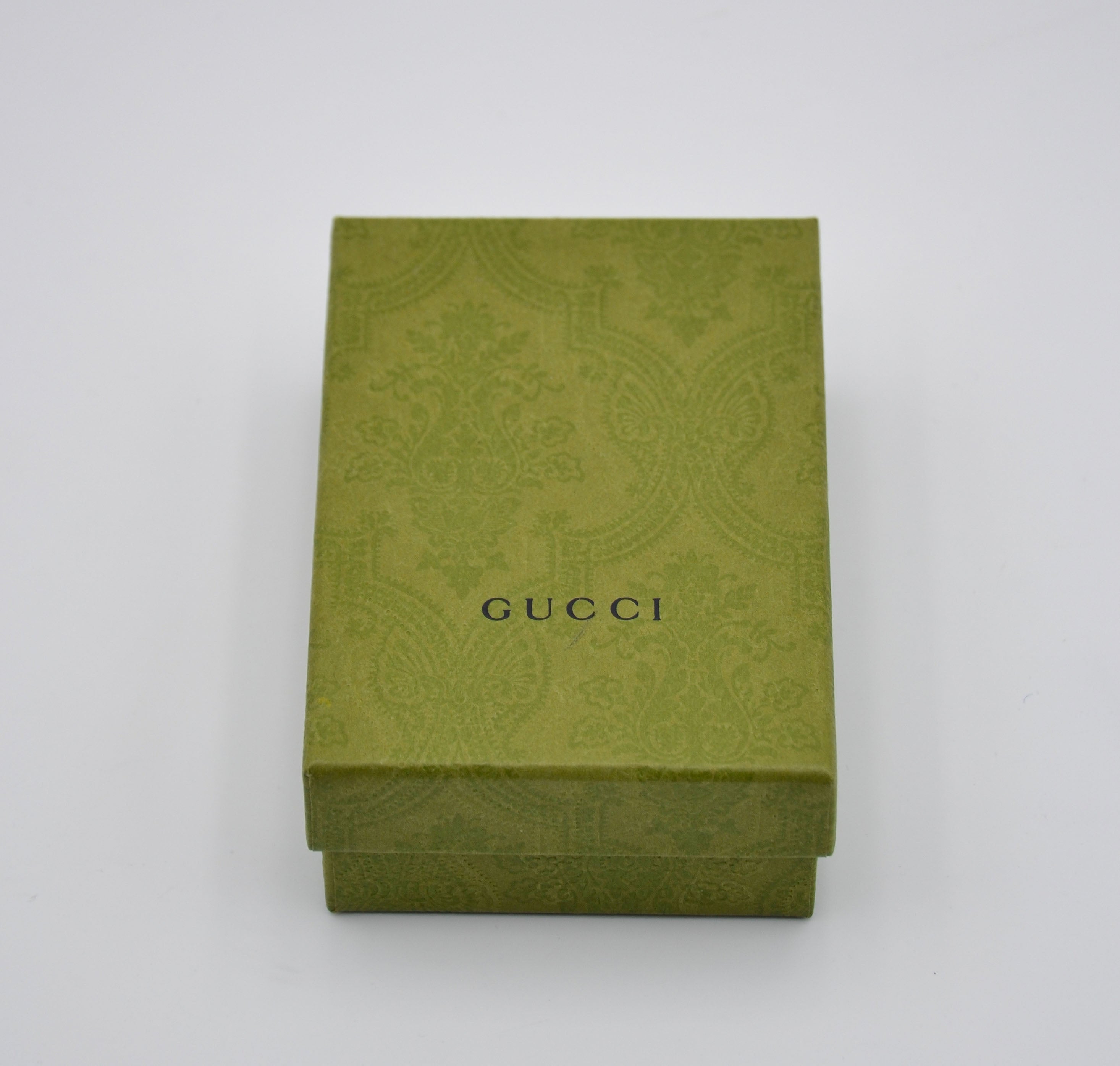 Porte-Clés Gg Marmont Cuir Bleu Pastel
