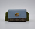 Porte-Clés Gg Marmont Cuir Bleu Pastel