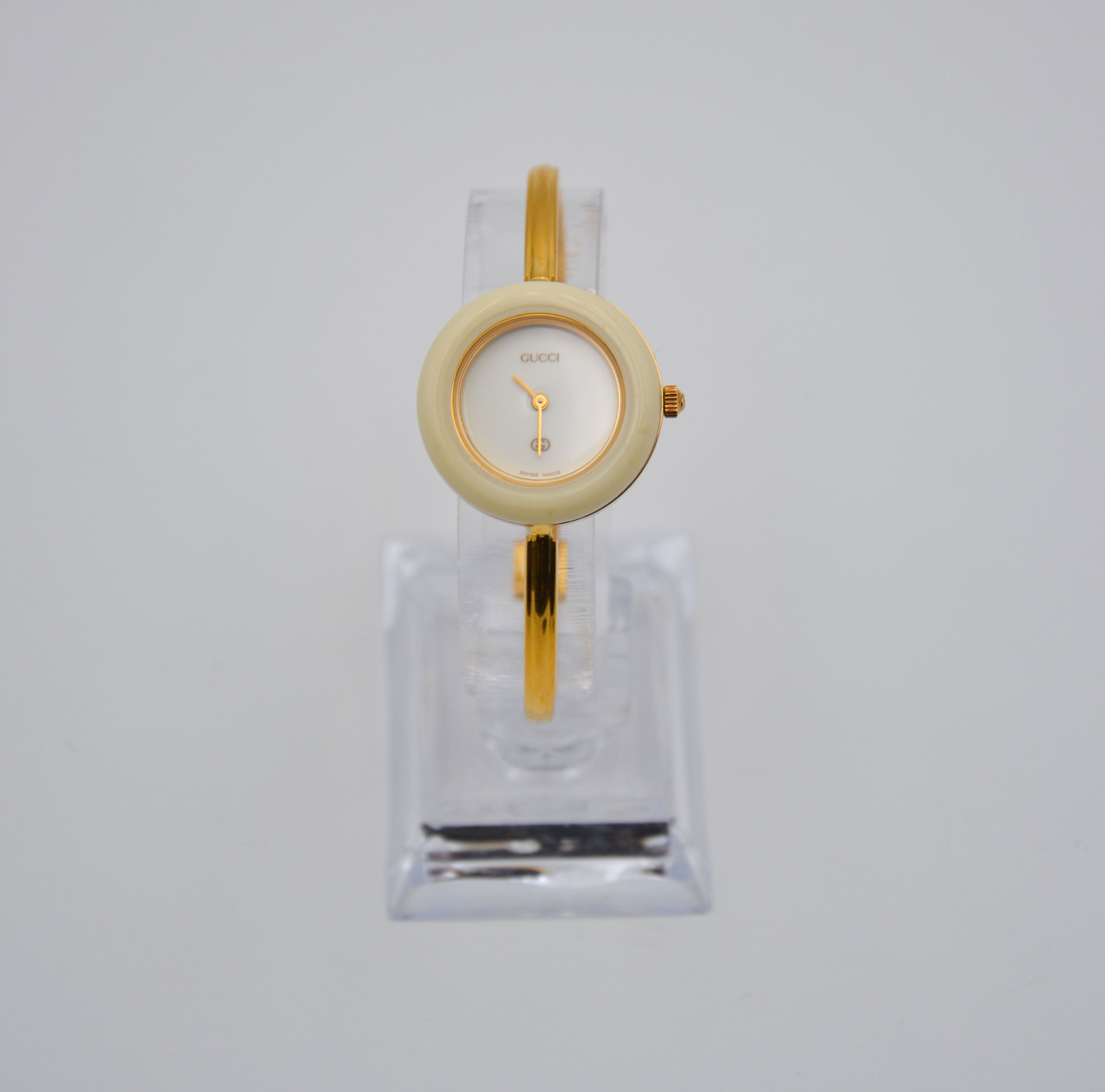 Montre Bezel Femme Beige Quartz