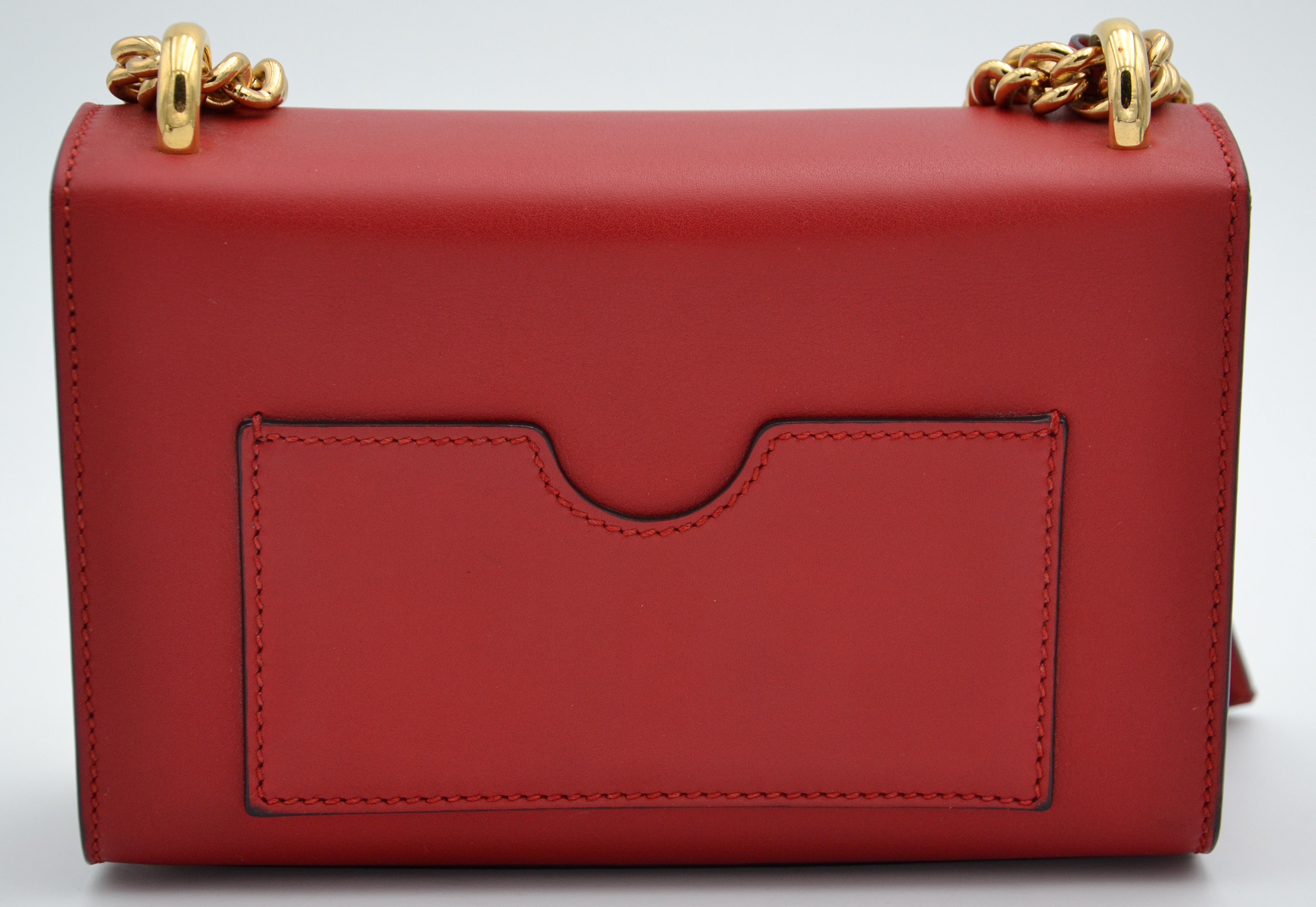 Sac Gucci Padlock Rouge Cuir