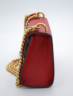 Sac Gucci Padlock Rouge Cuir