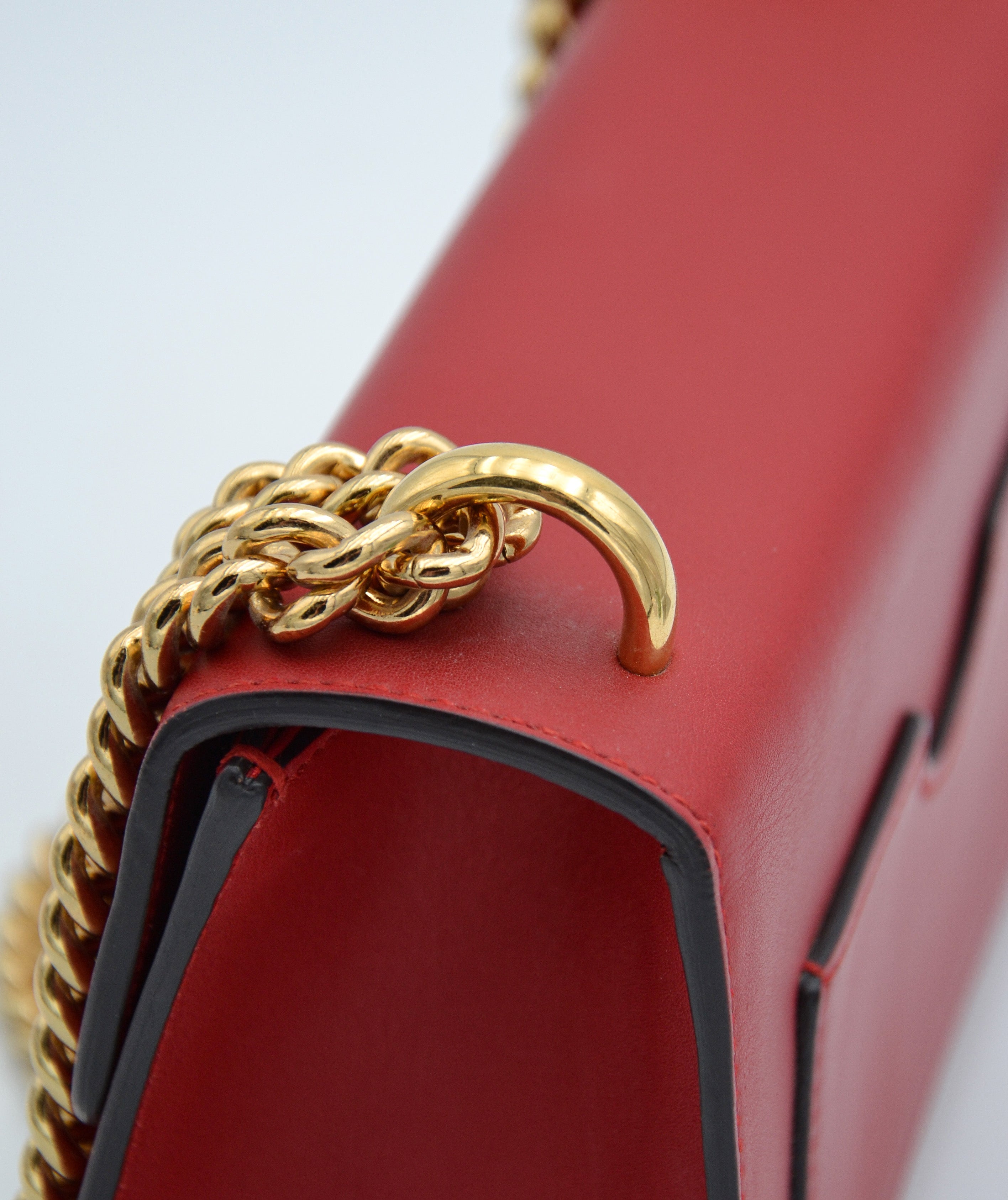 Sac Gucci Padlock Rouge Cuir