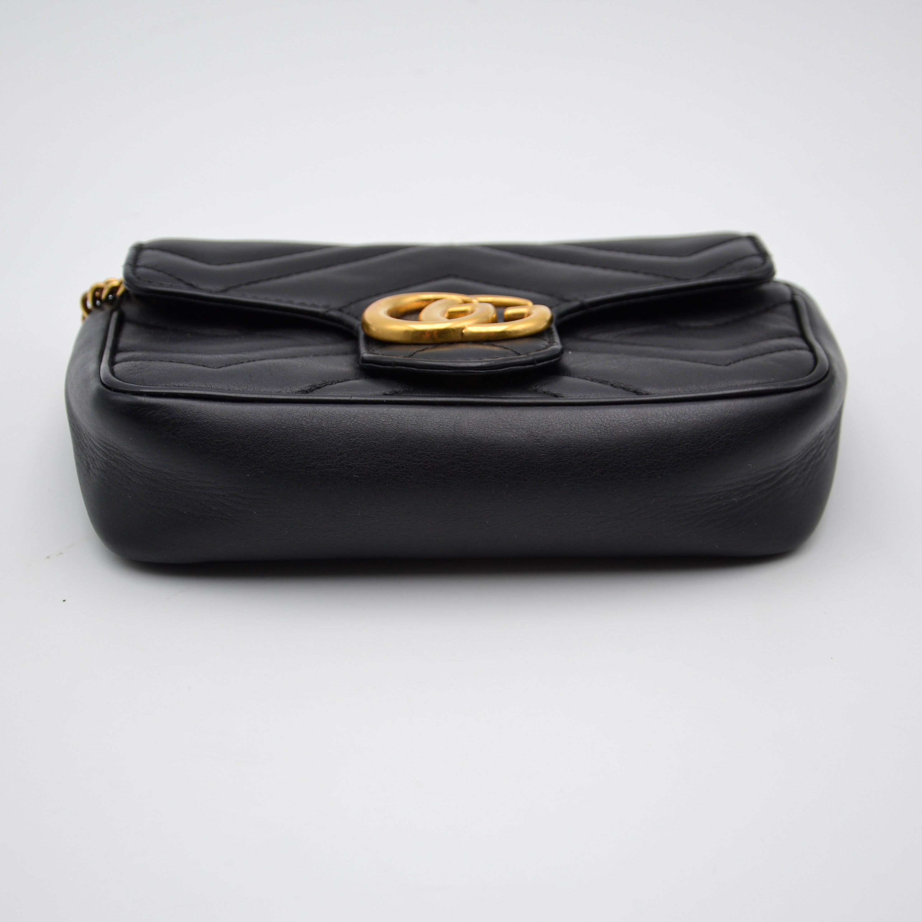 Sac Gucci Gg Marmont Super Mini Matelassé Noir
