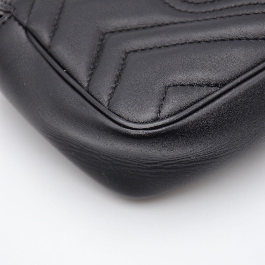 Sac Gucci Gg Marmont Super Mini Matelassé Noir
