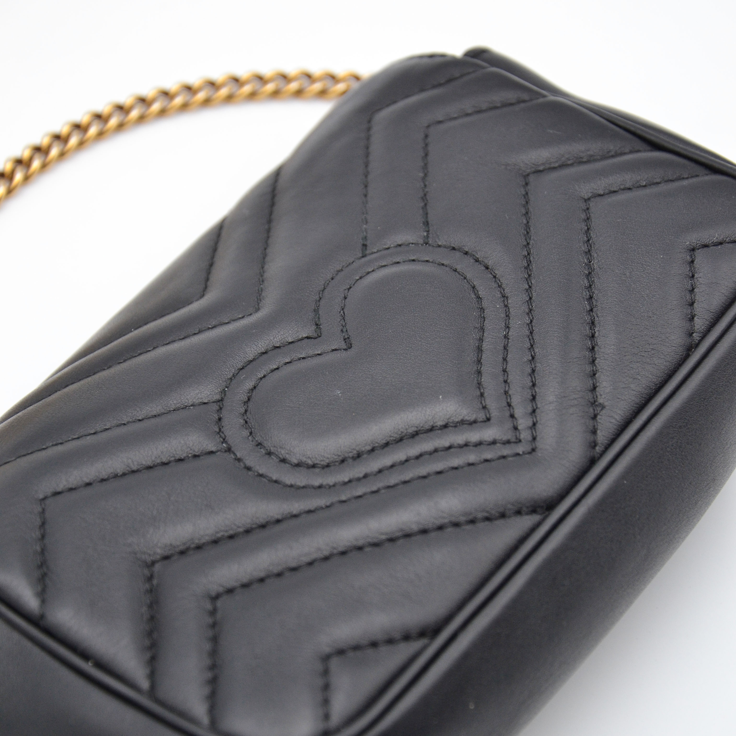 Sac Gucci Gg Marmont Super Mini Matelassé Noir
