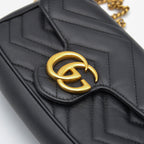 Sac Gucci Gg Marmont Super Mini Matelassé Noir