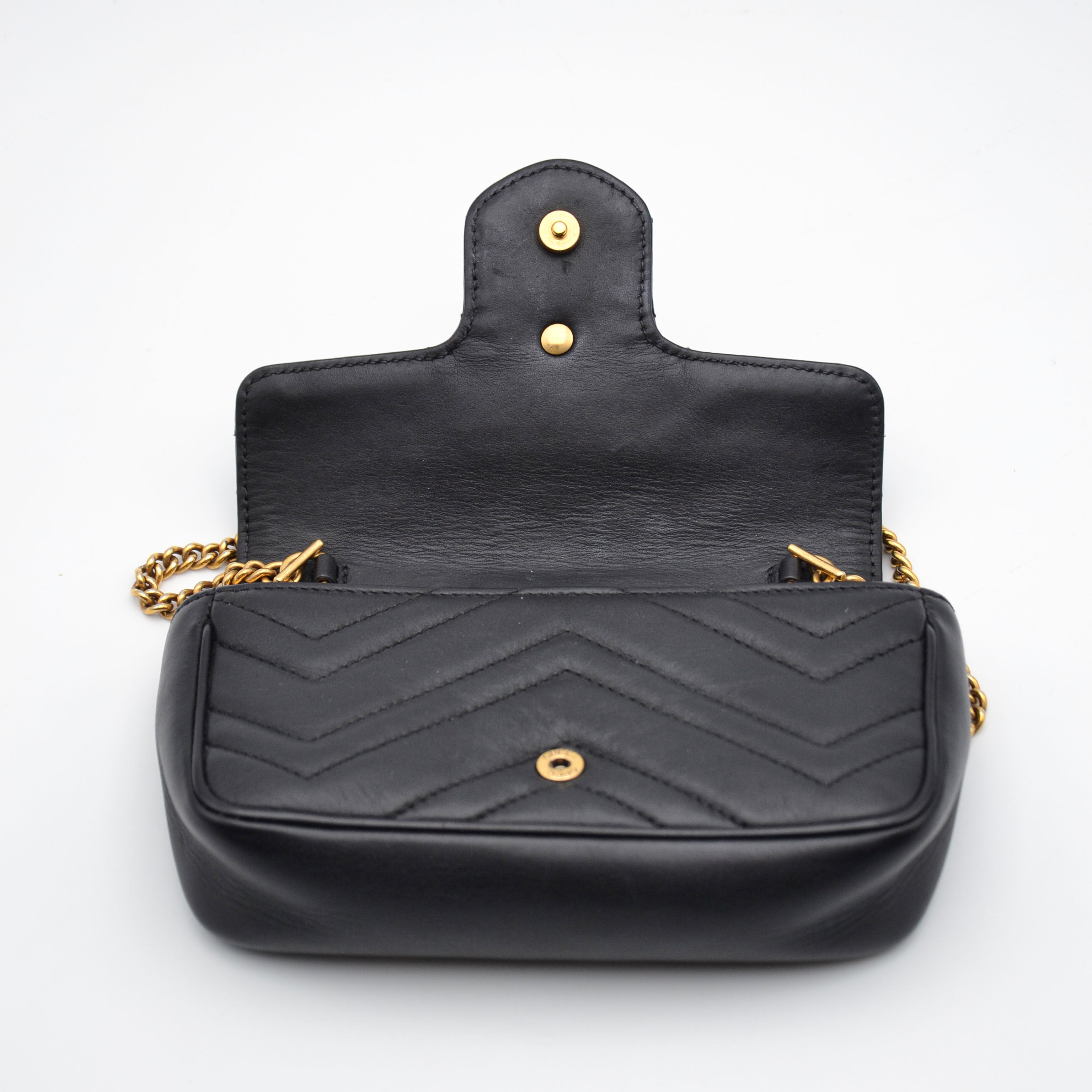 Sac Gucci Gg Marmont Super Mini Matelassé Noir