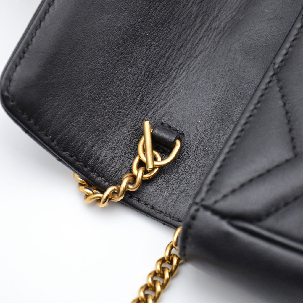 Sac Gucci Gg Marmont Super Mini Matelassé Noir