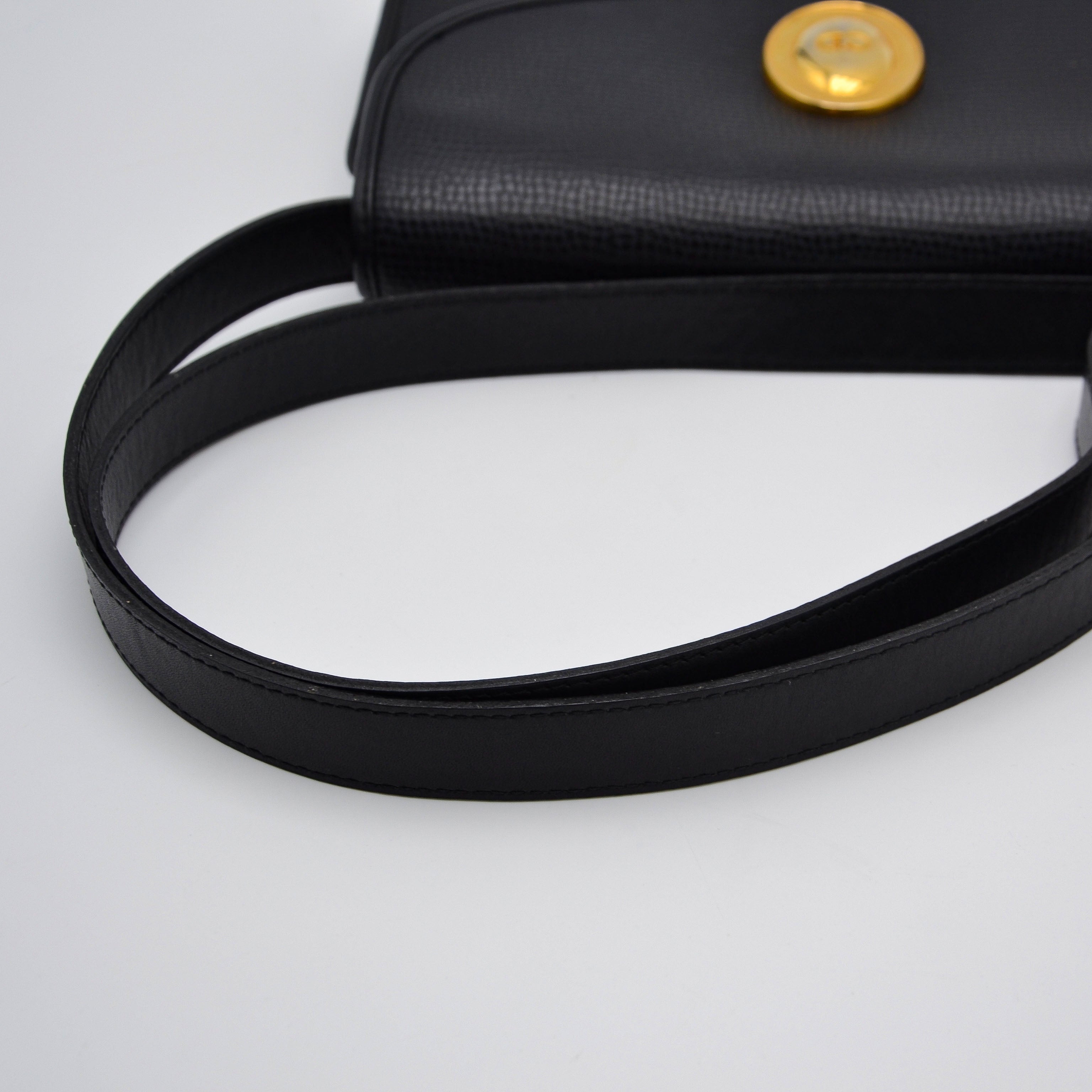 Dior Crossbody Cuir Noir Vintage