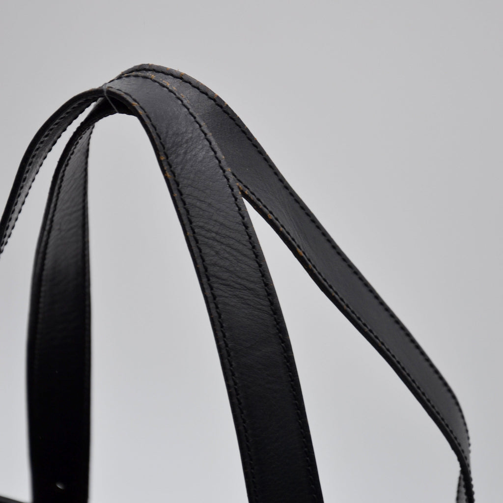 Cabas Céline Macadam Toile Enduite Noire