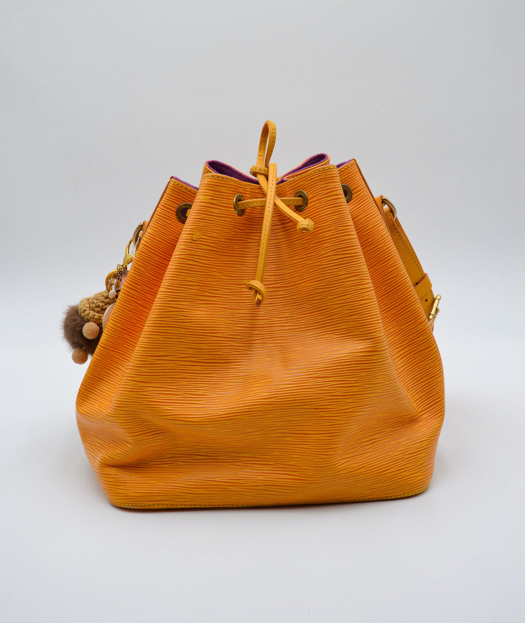 Louis Vuitton Noé Pm Cuir Épi Jaune