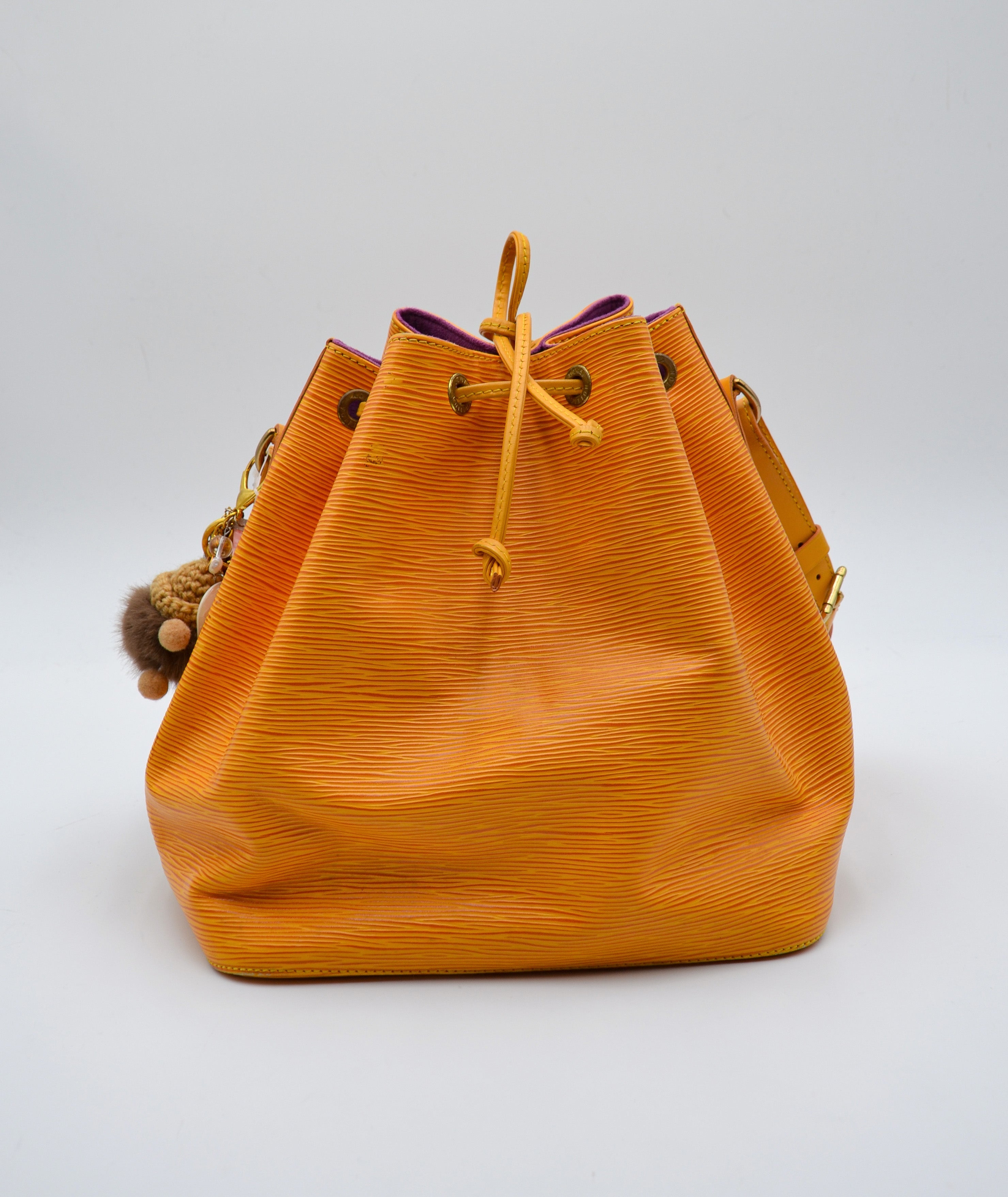 Louis Vuitton Noé Pm Cuir Épi Jaune