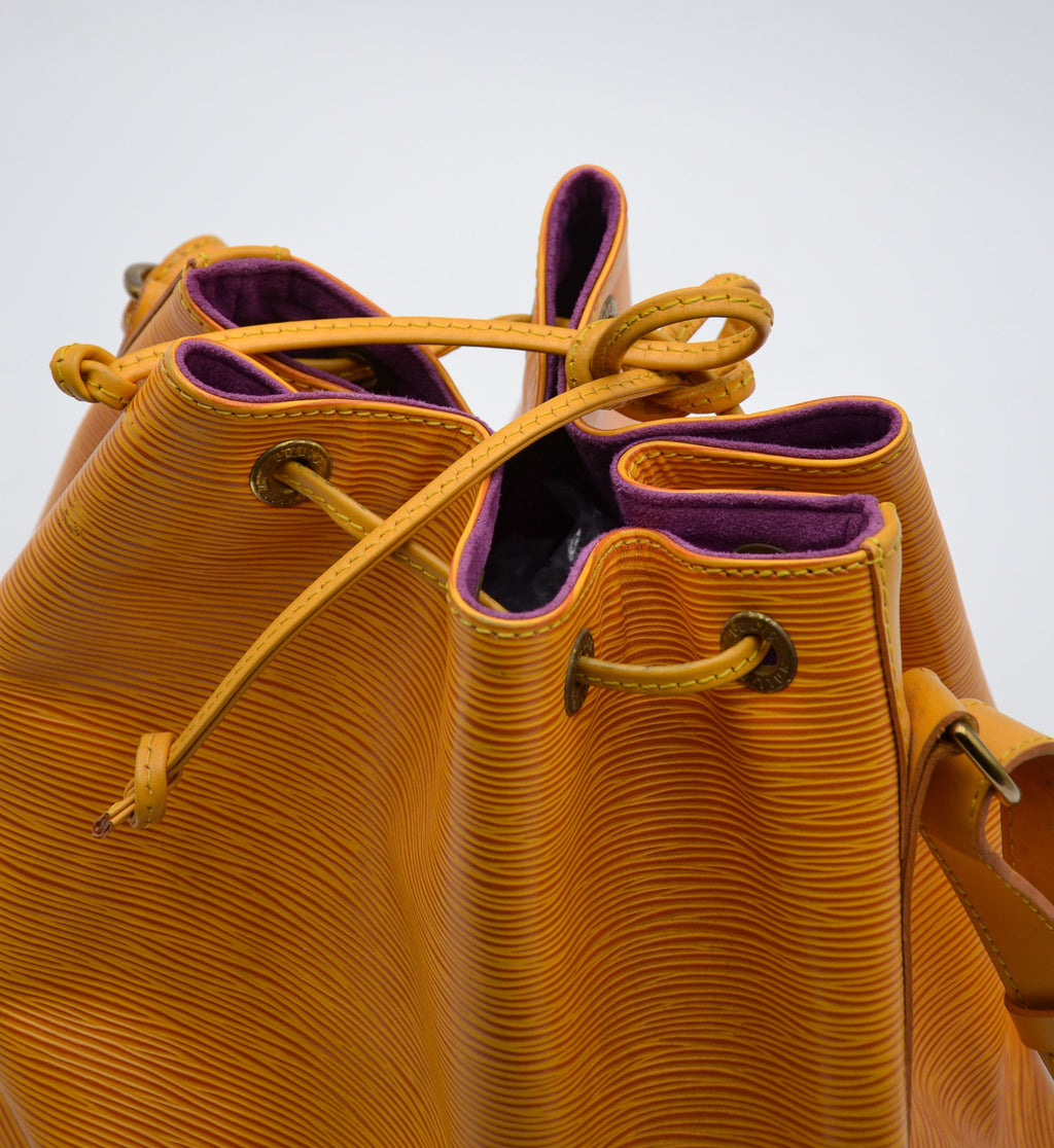 Louis Vuitton Noé Pm Cuir Épi Jaune