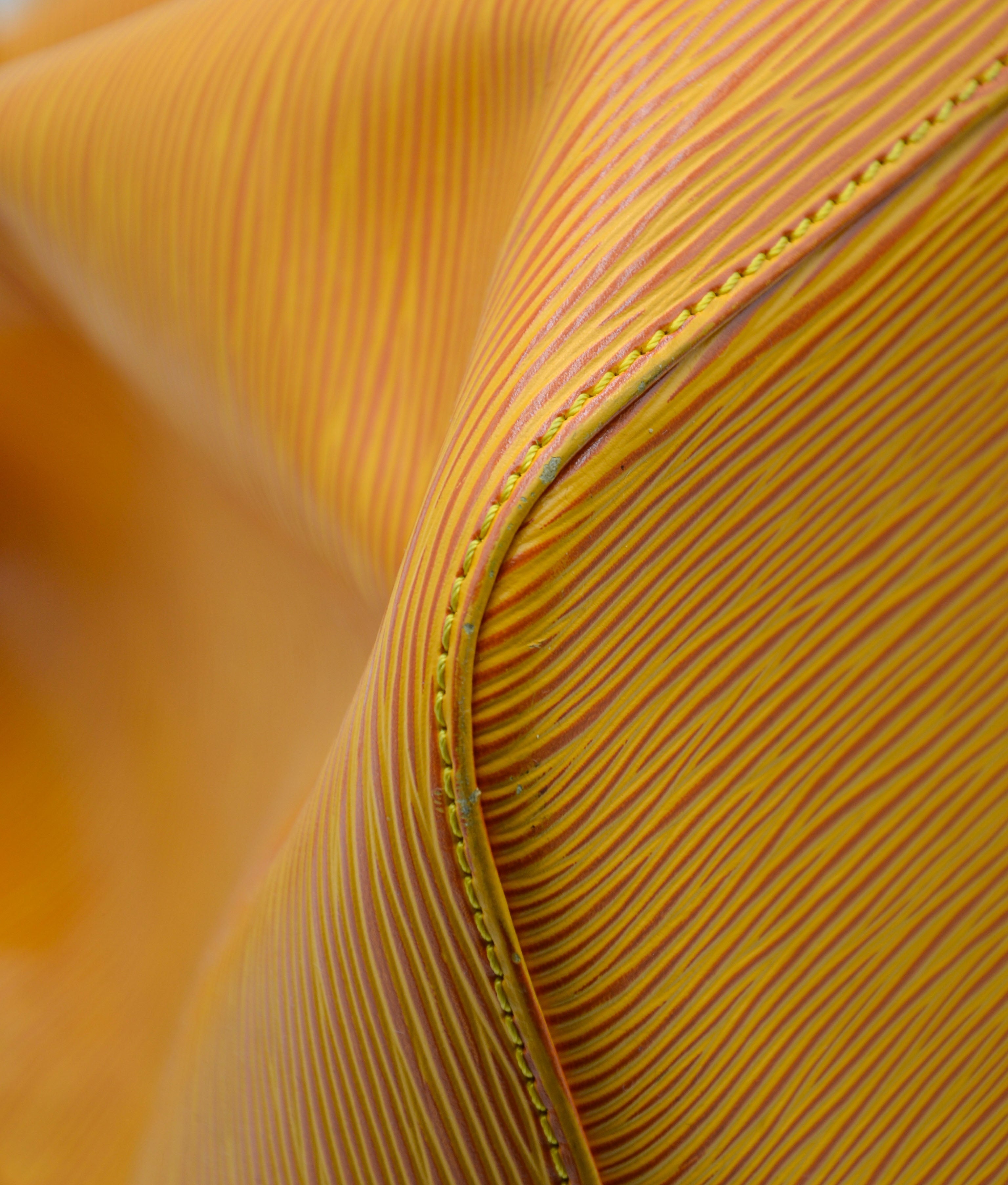 Louis Vuitton Noé Pm Cuir Épi Jaune