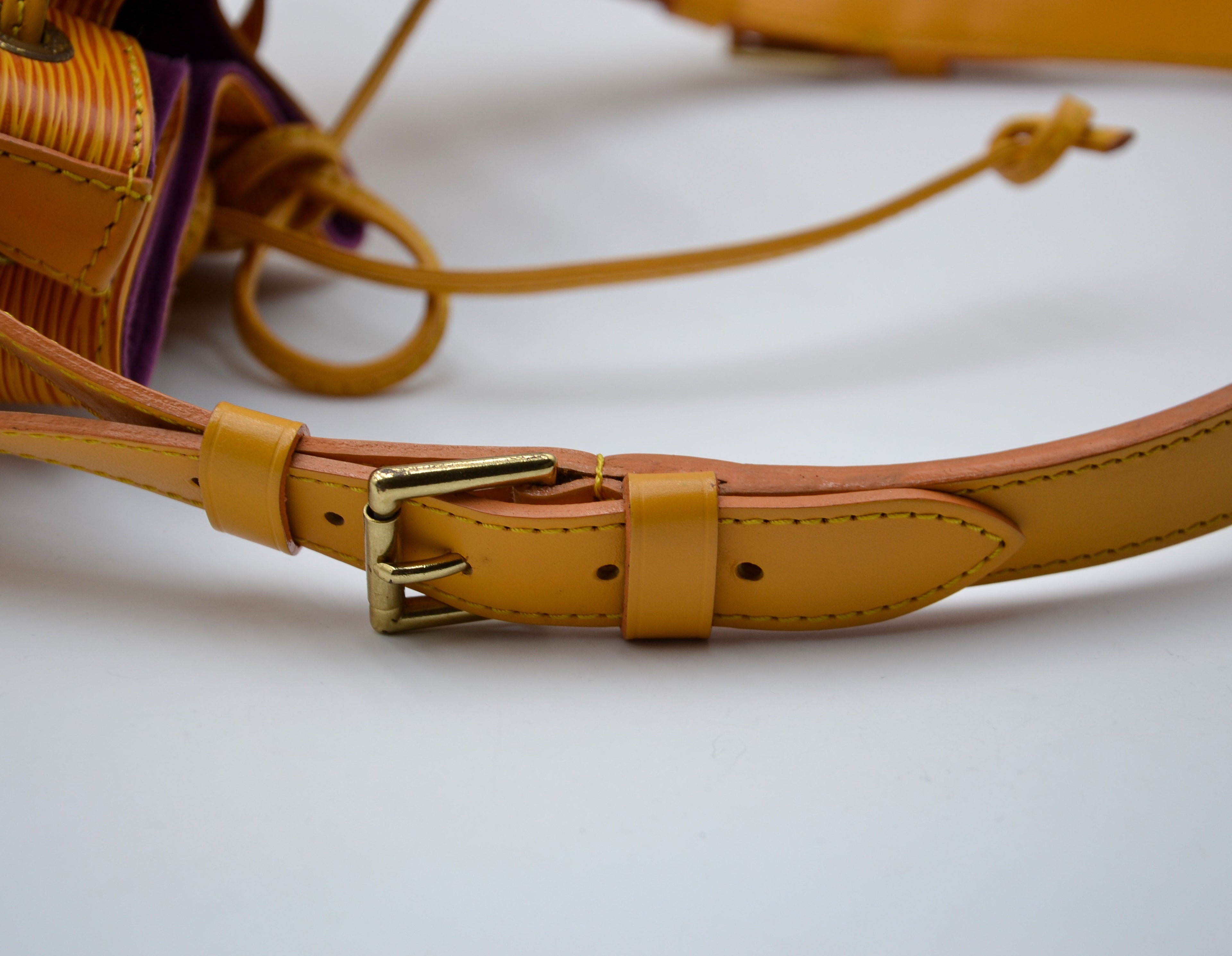 Louis Vuitton Noé Pm Cuir Épi Jaune