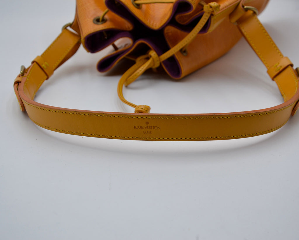 Louis Vuitton Noé Pm Cuir Épi Jaune