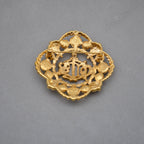 Christian Dior Broche Monogramme Cd Baroque Vintage
