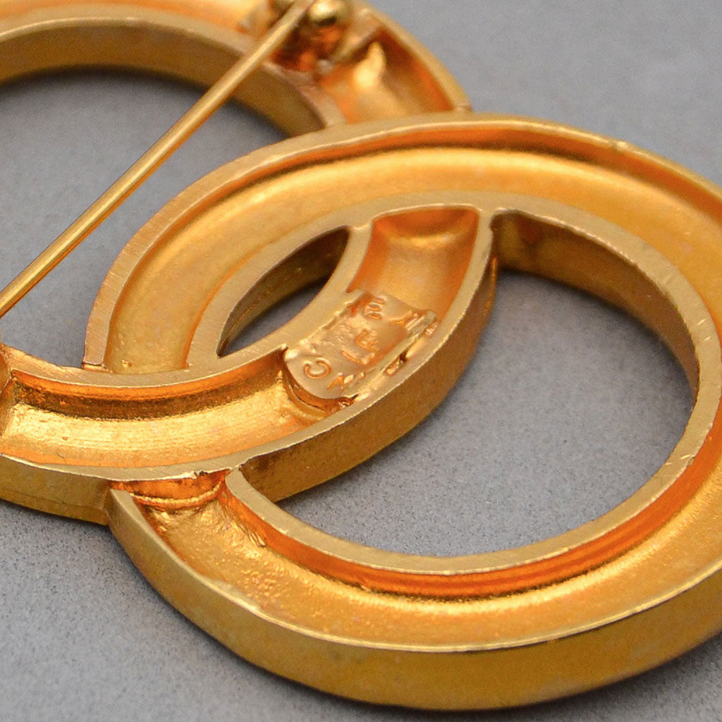 Céline Broche Anneaux Entrelacés Vintage