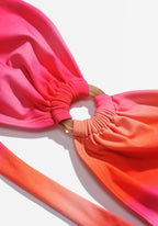 Haut De Maillot Bandeau Ambre - Print