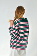Polo Filipa Vert Et Rose