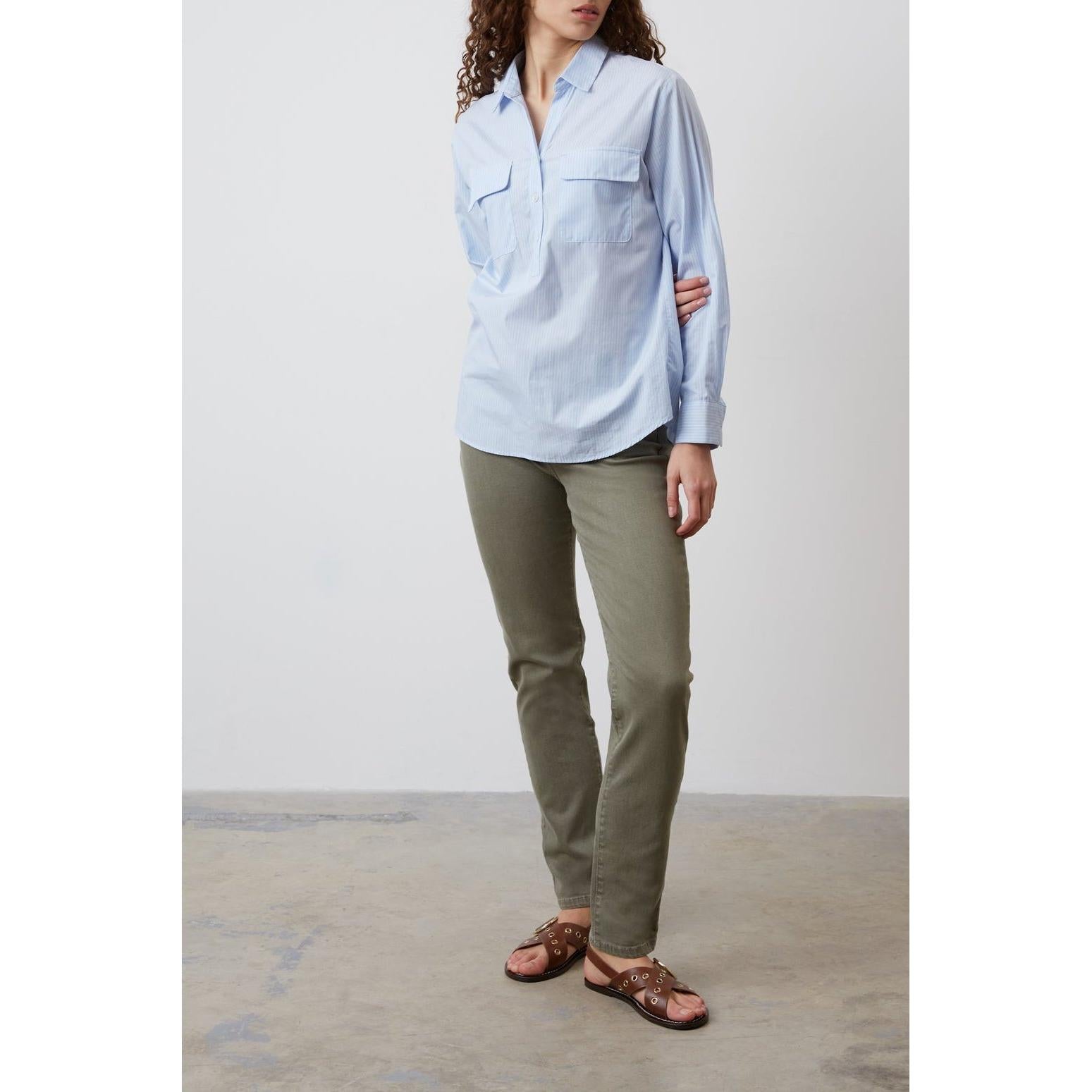 Chemisier - Top Canelle - Bleu Ciel