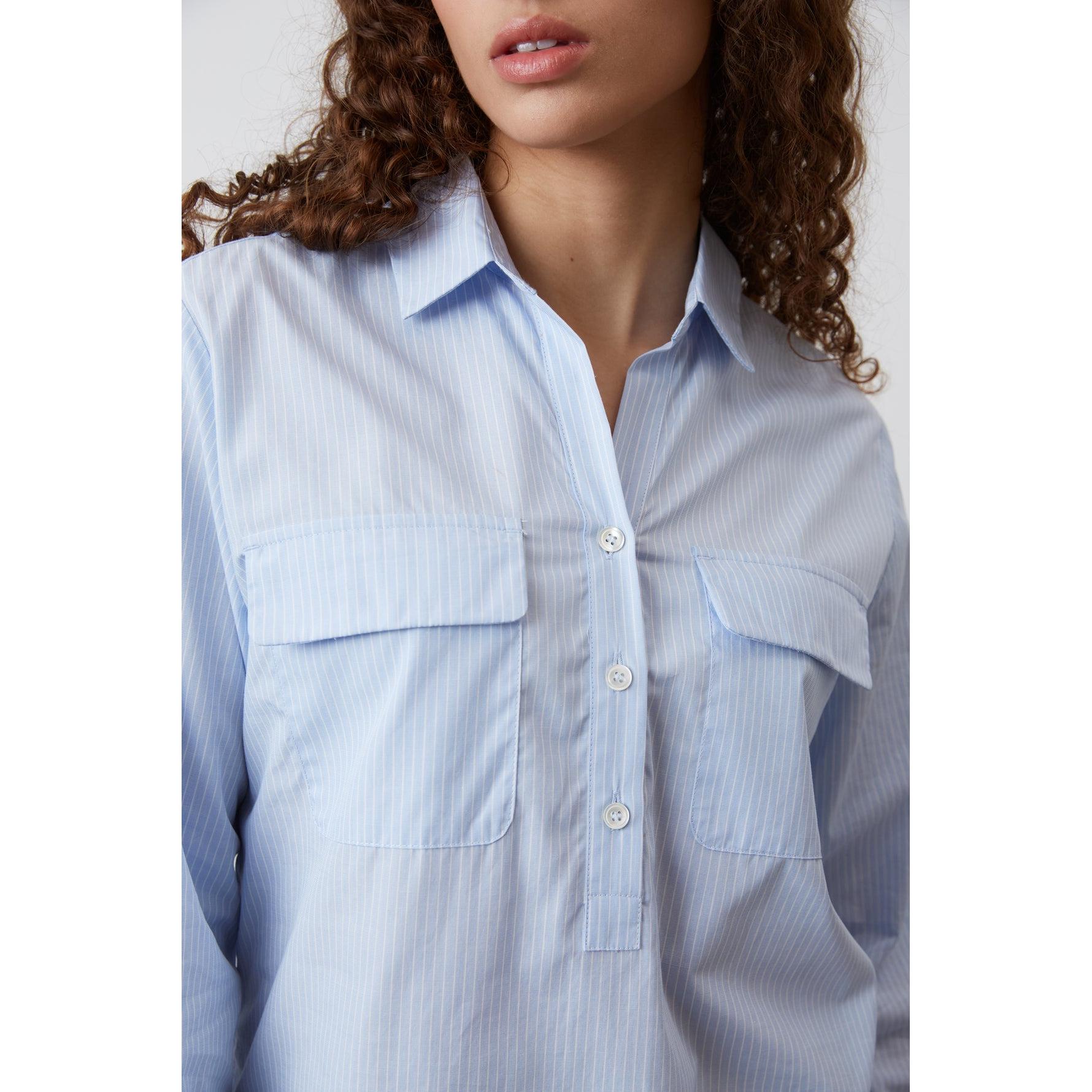 Chemisier - Top Canelle - Bleu Ciel