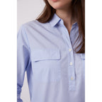 Chemisier - Top Canelle - Bleu Ciel