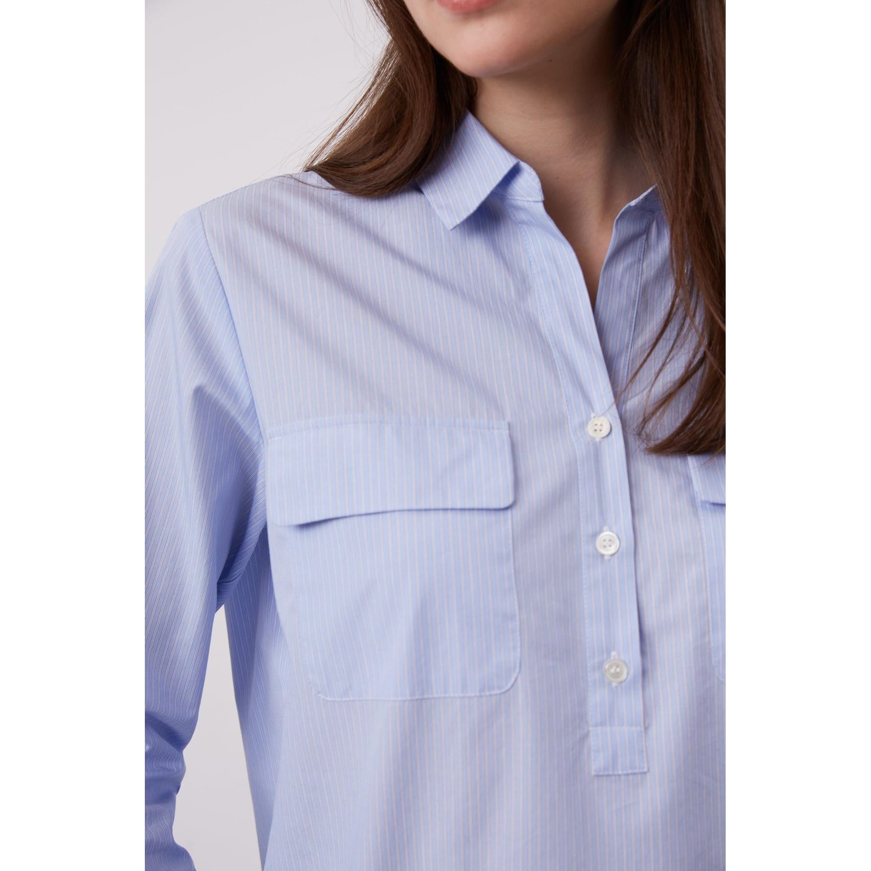 Chemisier - Top Canelle - Bleu Ciel