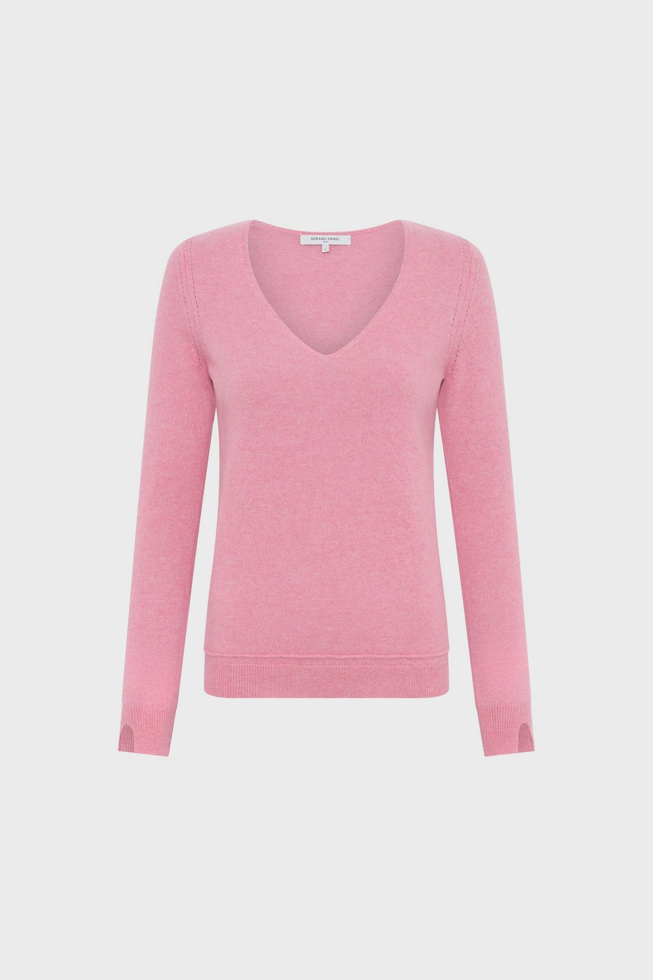 Pull - Gilet Pull Col V - Rose
