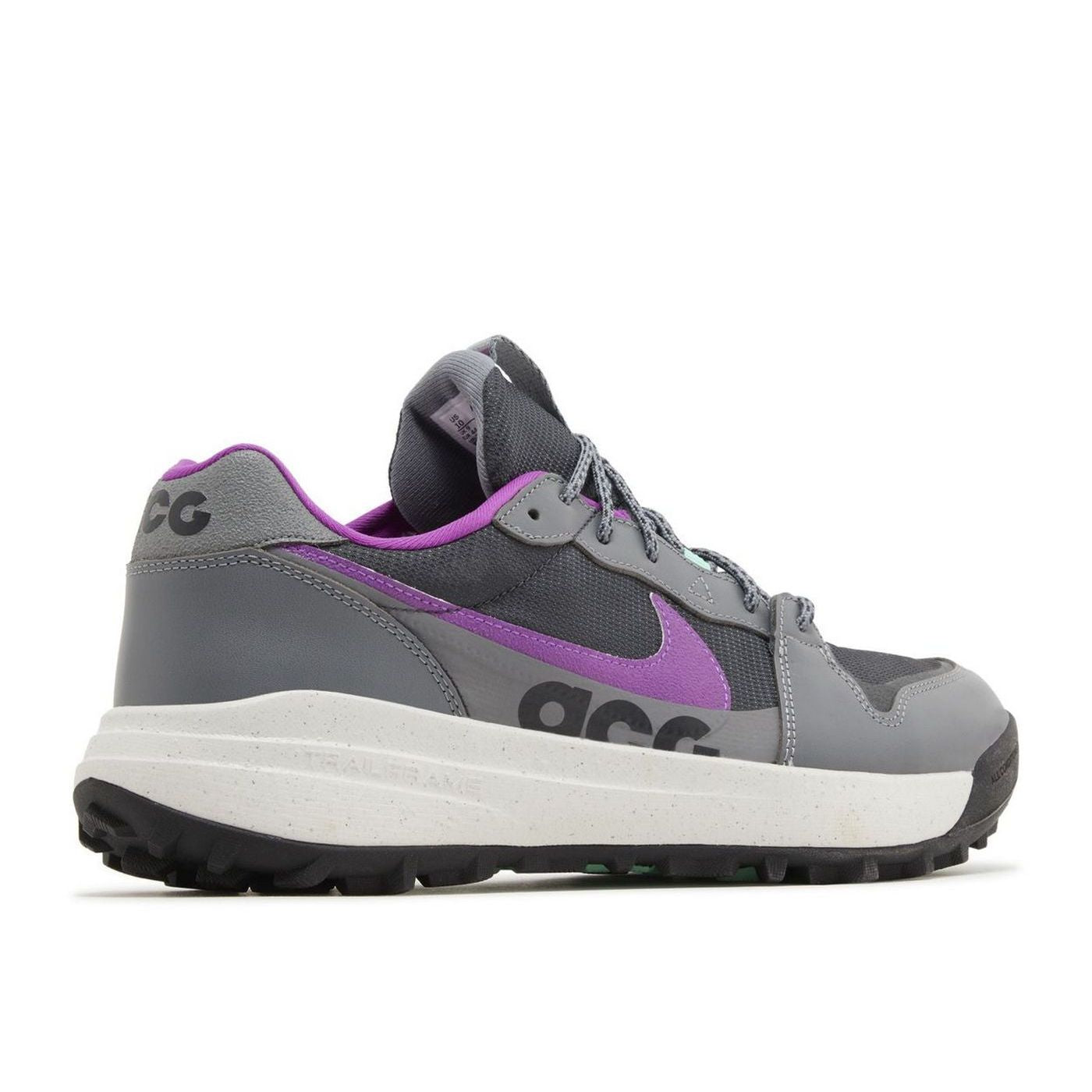 Nike Acg Lowcate Smoke Grey Dark Smoke Grey Vivid Purple - Gris