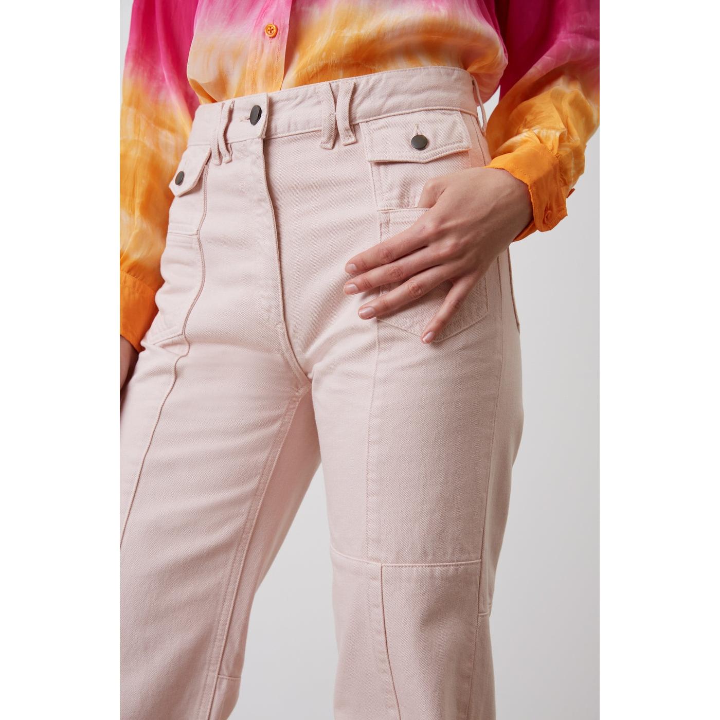 Pantalon Jean Edene - Rose Clair