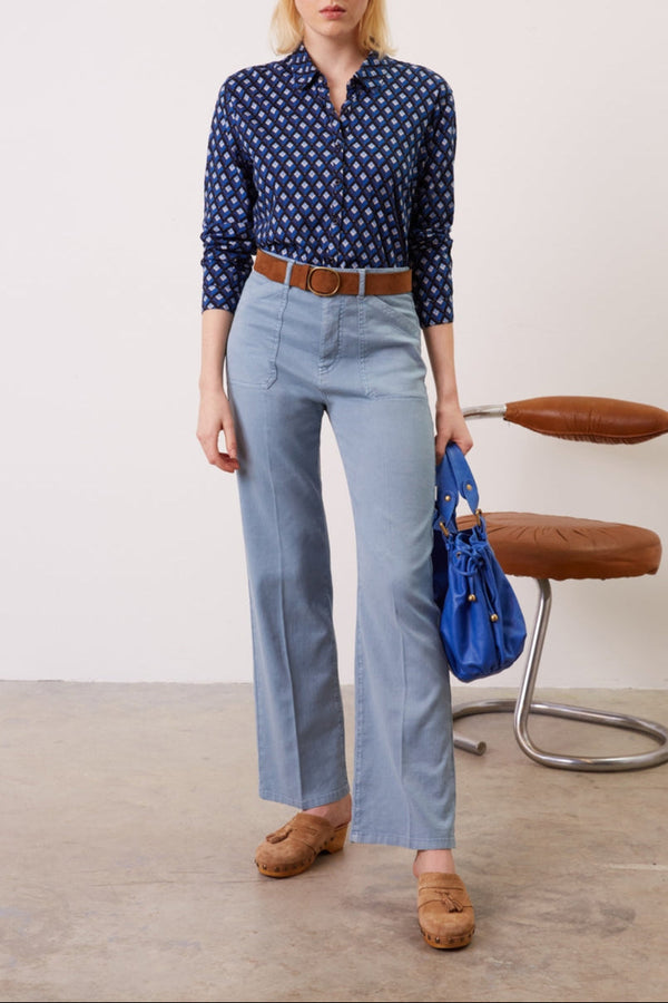 Pantalon Jean Eglantine - Bleu Ciel